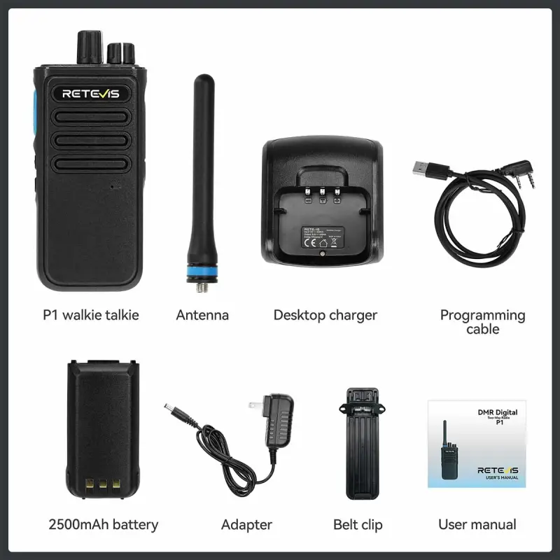 P1 Long Range Superhet AES256 UHF DMR Radio
