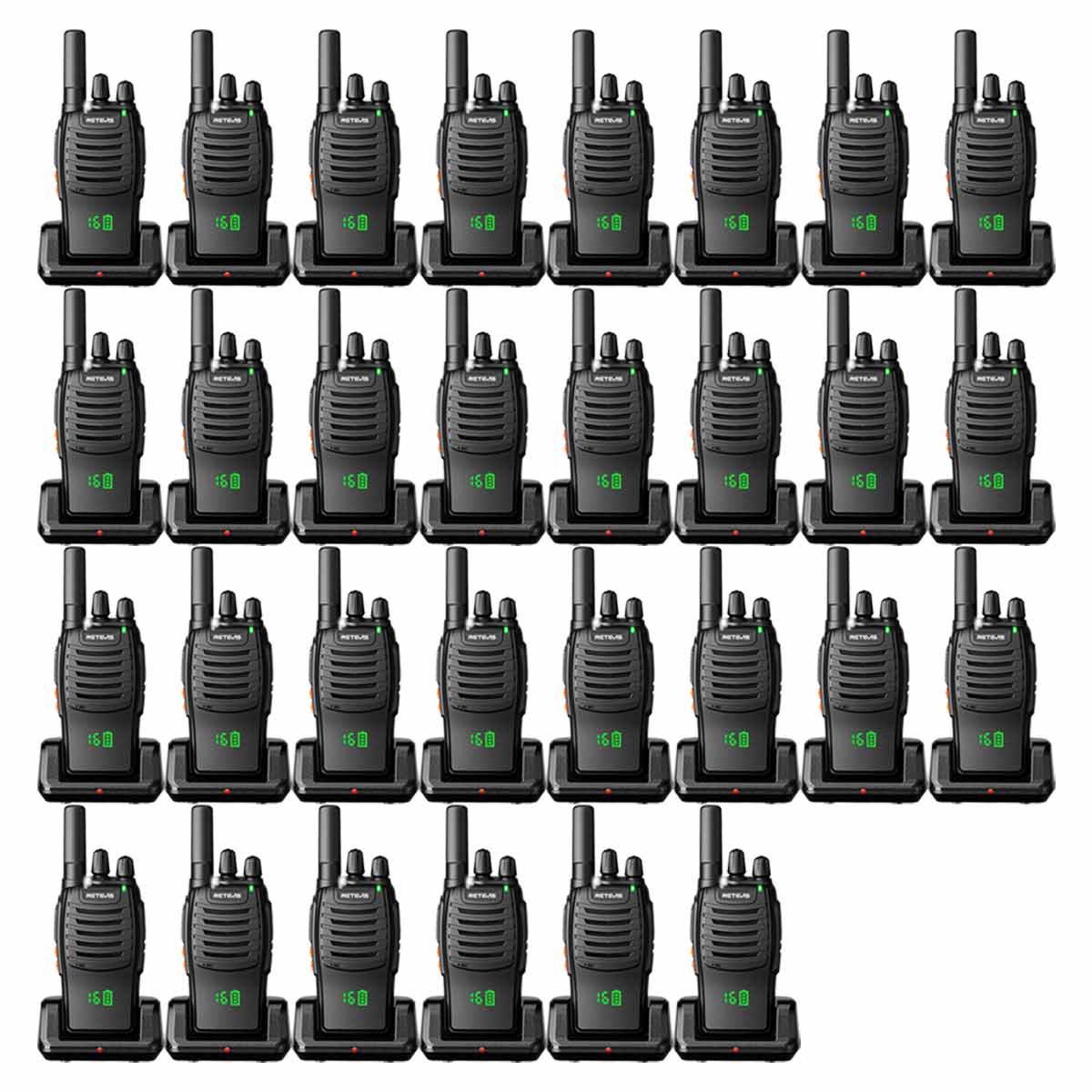 Retevis H777H FRS Business Walkie Talkies Vox Hands Free 30 Pack