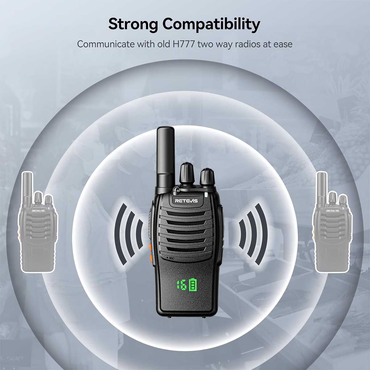 Retevis H777H FRS Business Walkie Talkies Vox Hands Free 30 Pack