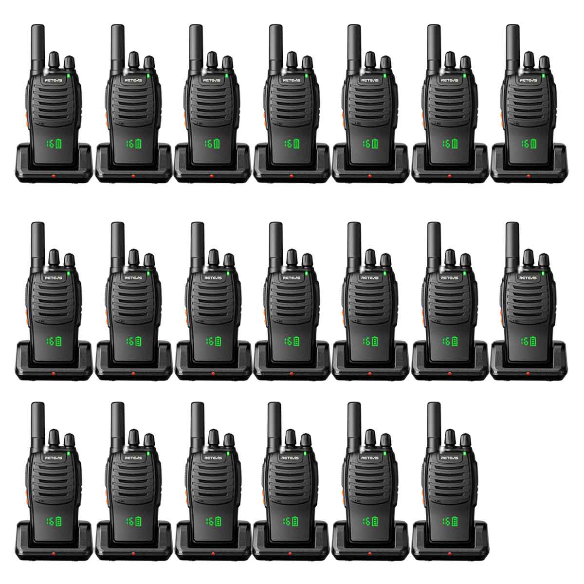 Retevis H777H FRS Walkie Talkie VOX Hands Free 20 Pack