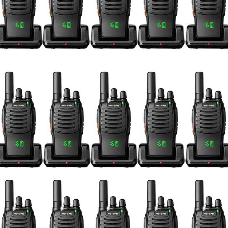 Retevis H777H FRS and PMR446 Radio | License-Free | Hidden Display | USB-C Charging | 1000mAh Battery | VOX