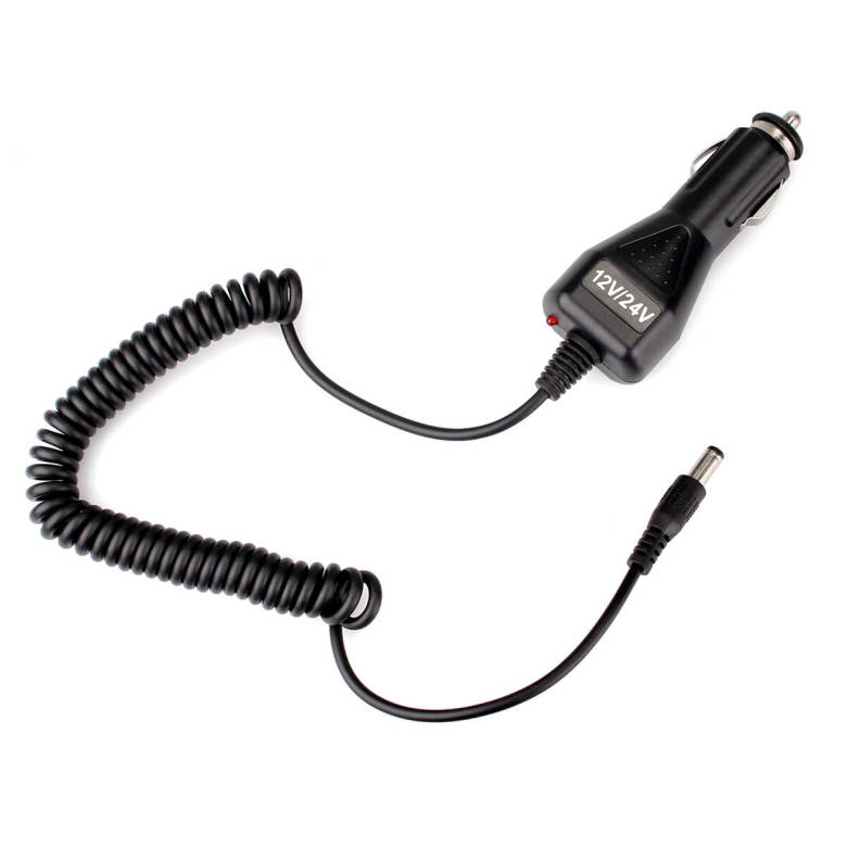 Black Car Charger Cable 12V-24V for Ailunce HD1 DMR Radio