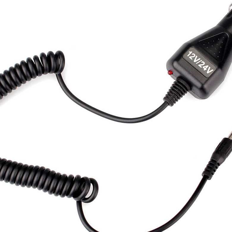 Black Car Charger Cable 12V-24V for Ailunce HD1 DMR Radio