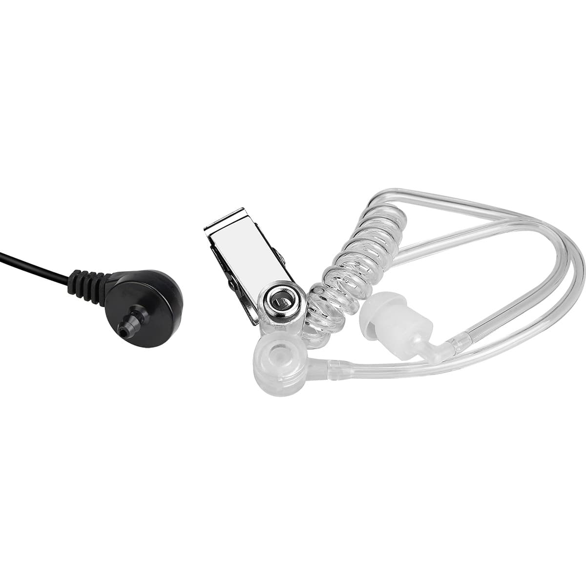 1 Pin 2.5mm Transparent Acoustic Tube earpiece Walkie Talkie Headset 10pack