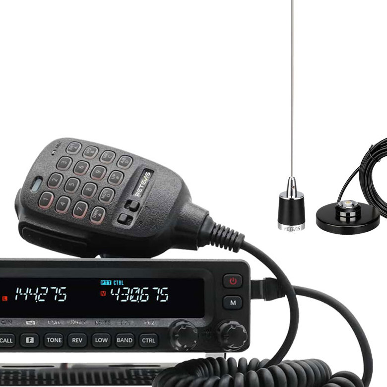 Retevis MA1 70W VHF 60W UHF High Power Amateur Ham Radio with Detachable Front Panel