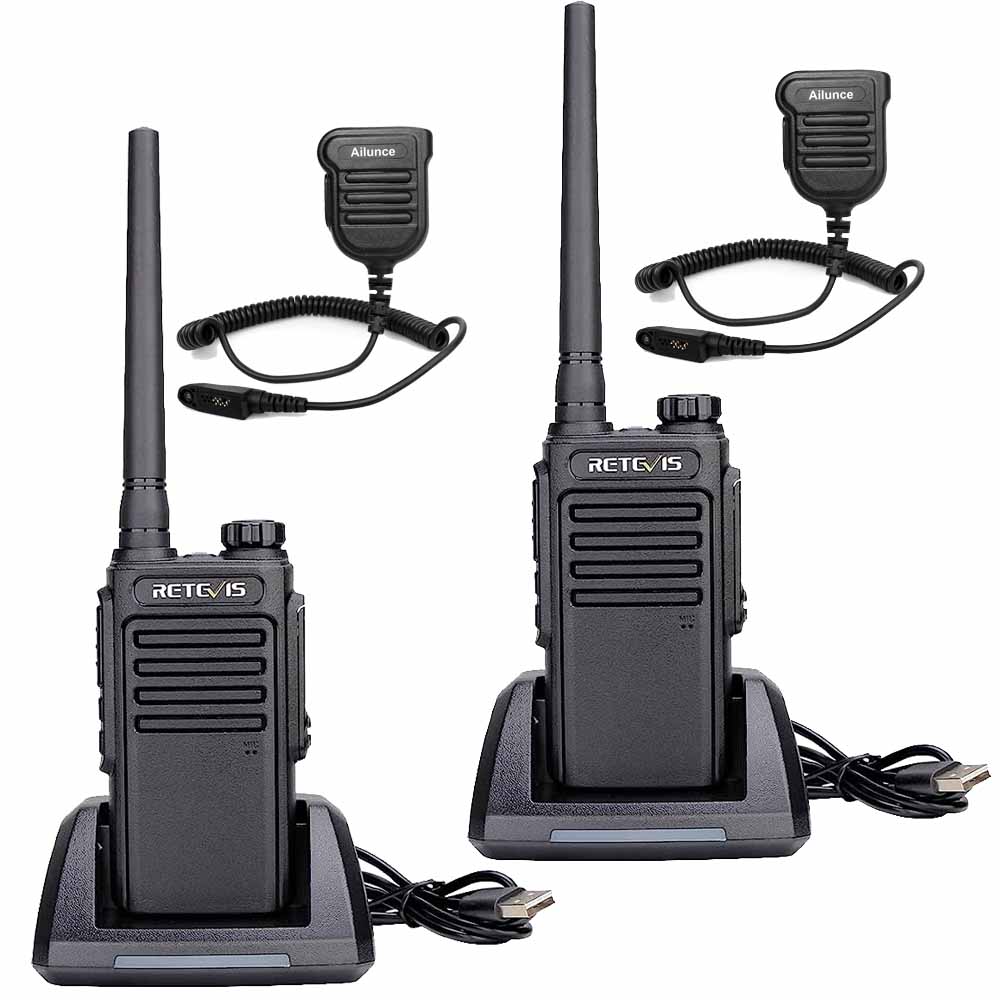 RT47V MURS VHF Waterproof Radio with IP55 Speaker mic 2pack