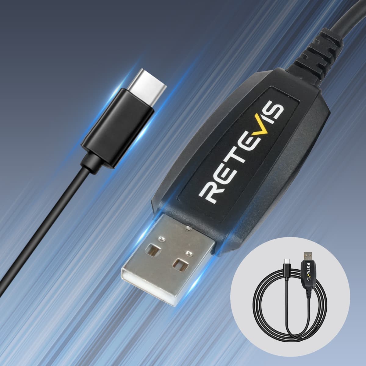 Original Type-C Programming Cable For RB48 RB648 RB48Plus RB648Plus
