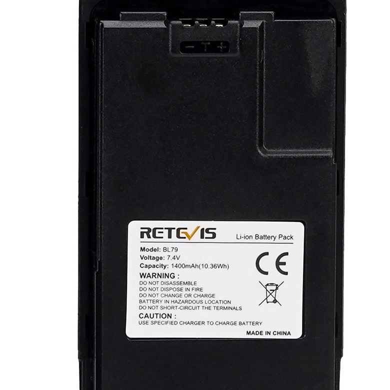 1400mAh 7.4V Original Rechargeable Li-ion Battery for Retevis RA79 Radio