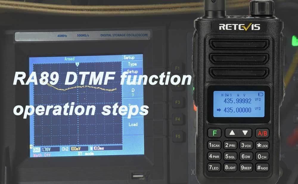 RA89 DTMF function operation steps