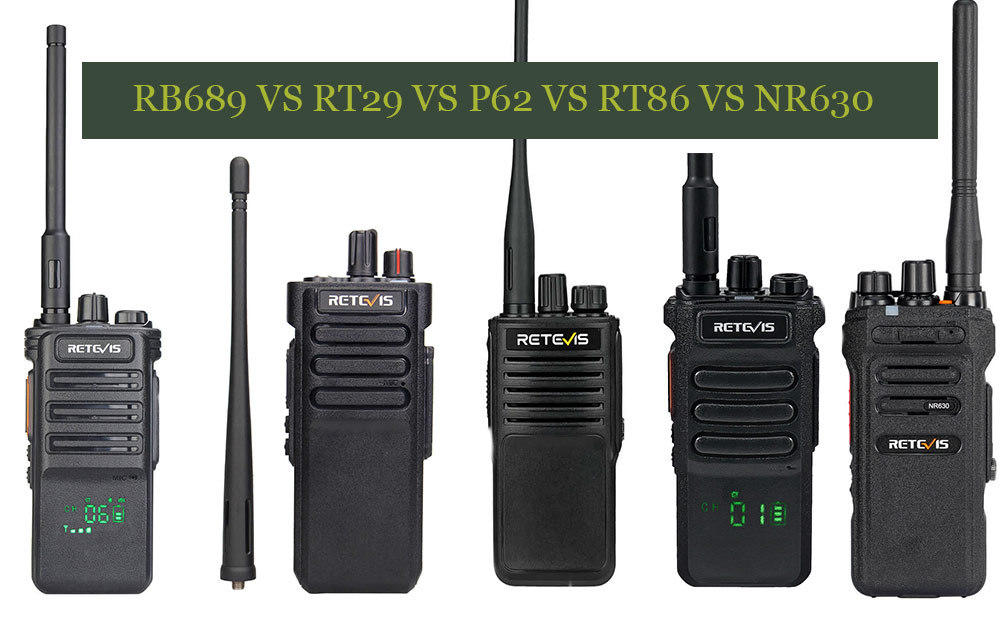 Comparison of 5 Retevis Best-selling Analog Commercial Radios