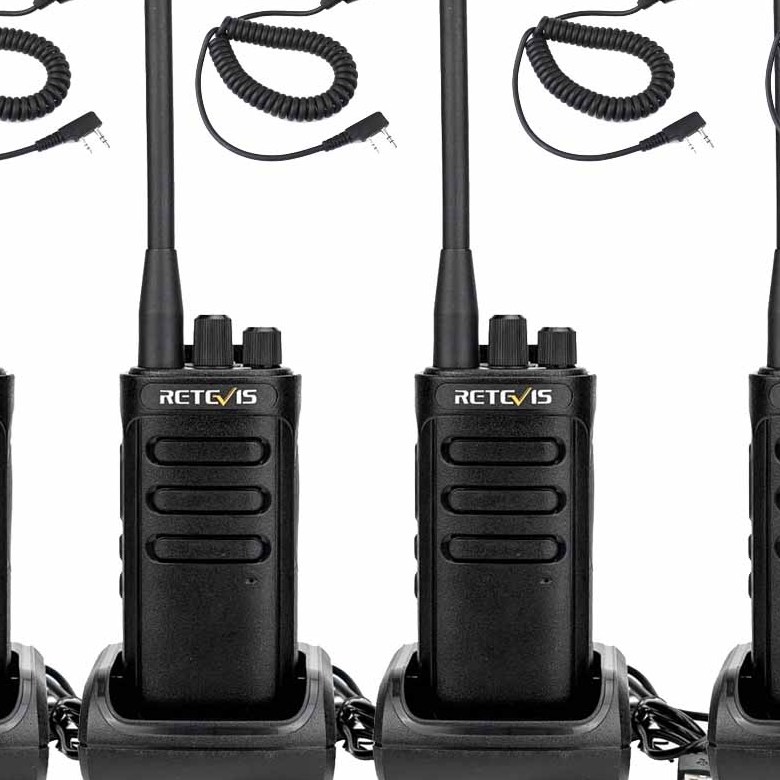 RB85 High Power 2 Way Radios with Shoulder Mic Noise Canceling Radio