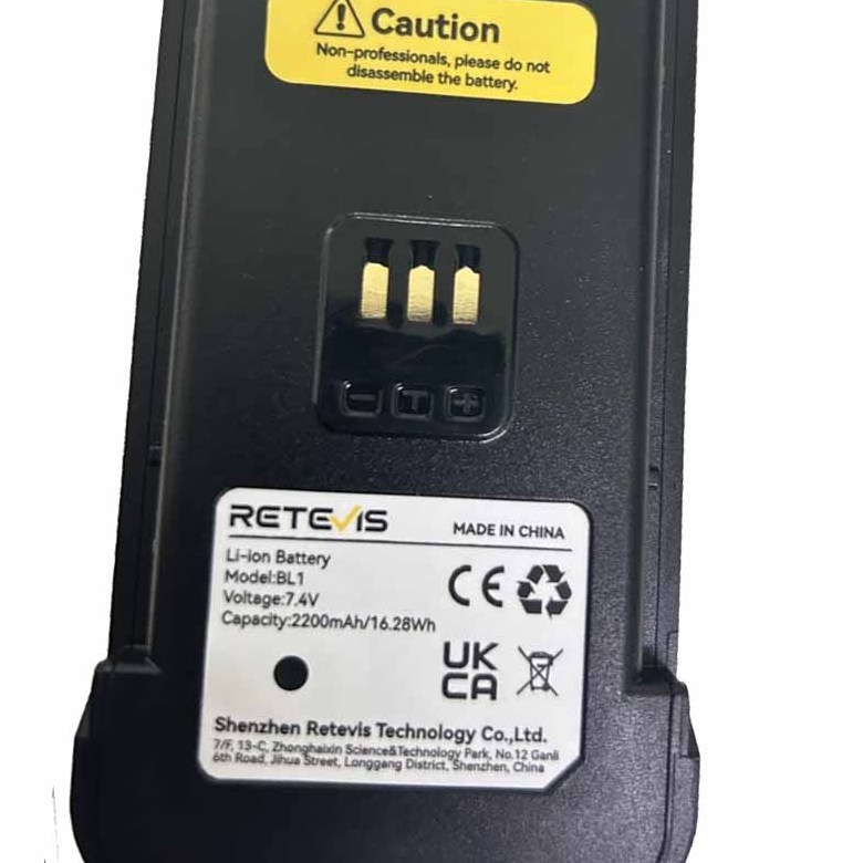 Original 2200mAh Original Rechargeable Li-ion Battery for Retevis A1 A61