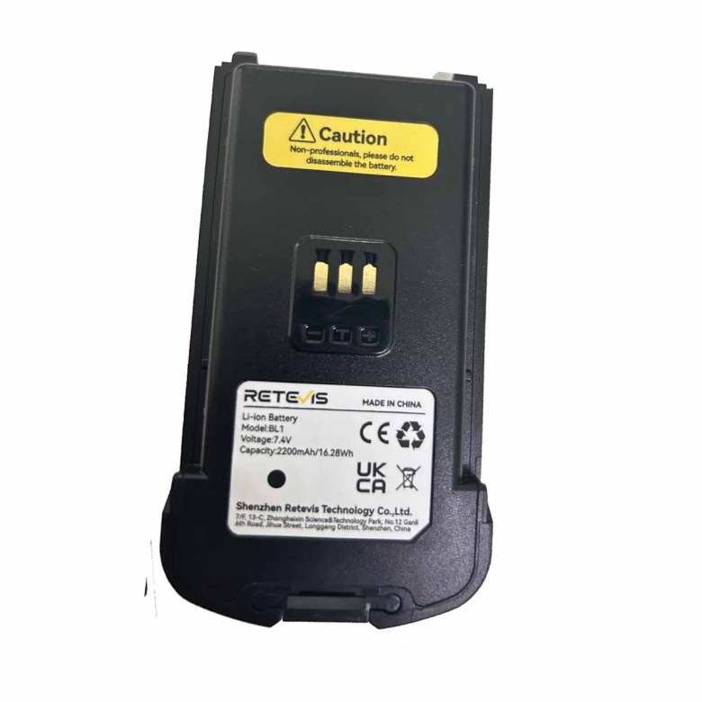Original 2200mAh Original Rechargeable Li-ion Battery for Retevis A1 A61