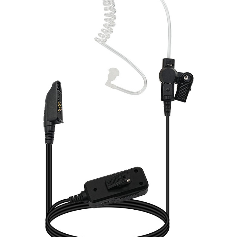 Retevis Noise-Canceling 2-Wire Motorola GP328Plus Covert Acoustic Tube Earpiece for HA1G HA1UV HA2 HD2