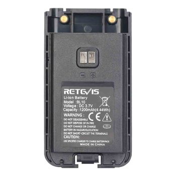 1200mAh Battery for Reteivs NR10 Noise Reduction License-Free Radio