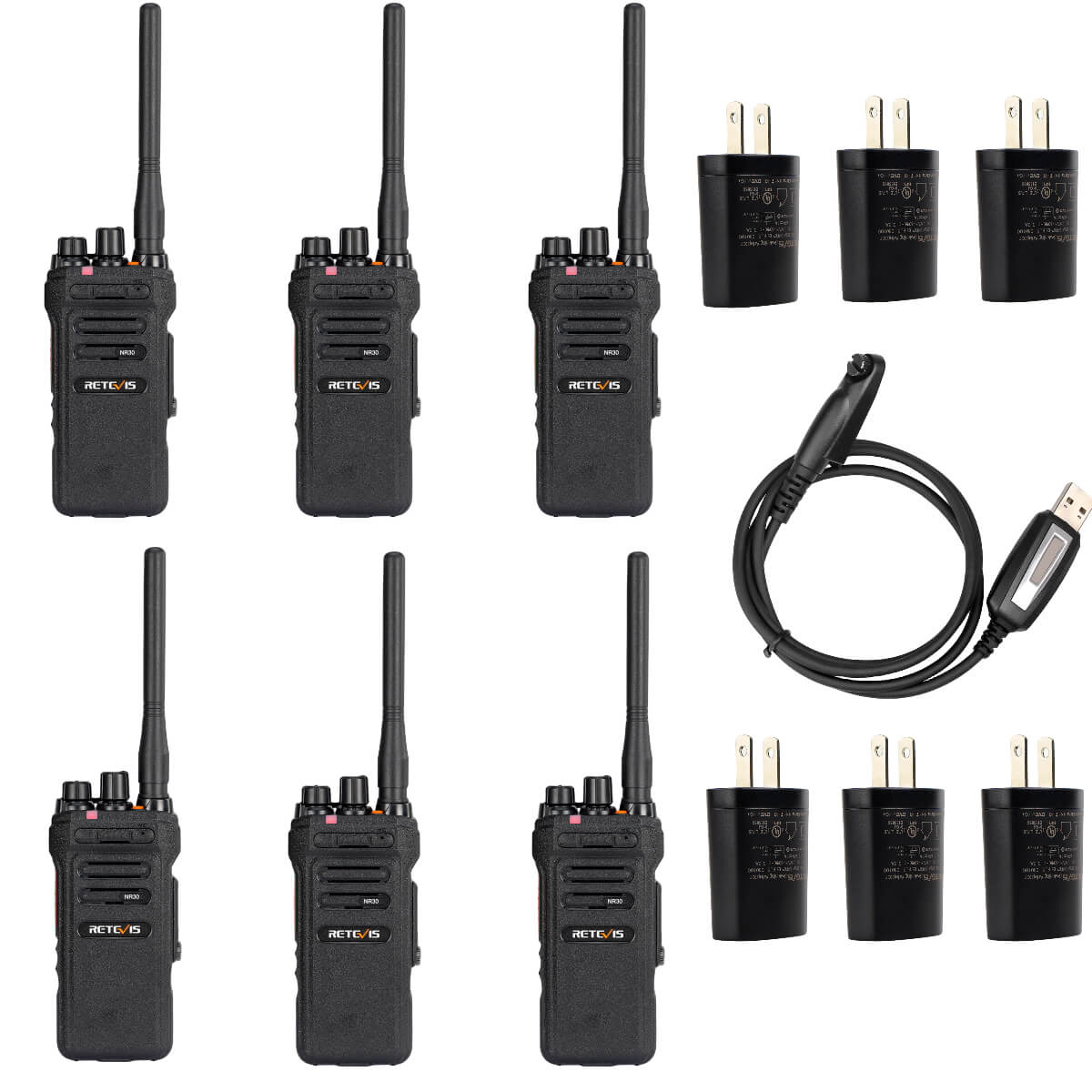 NR30 Long Range Waterproof Handheld Radio (6 Packs)