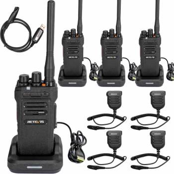 Retevis NR630 Long Range Waterproof Walkie Talkie with Speaker Mic