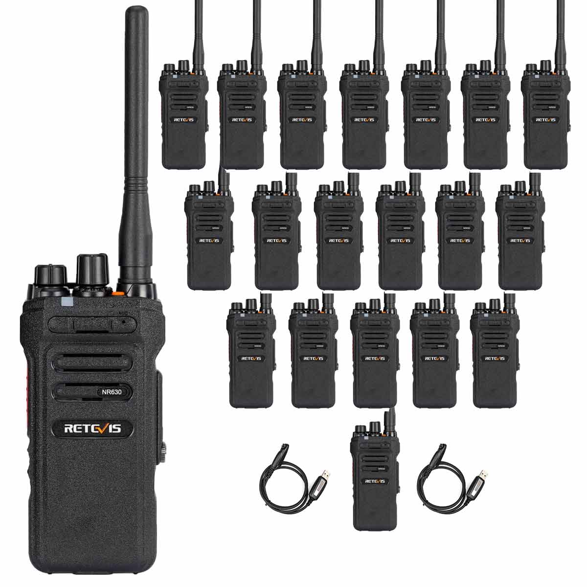 NR630 10W IP67 Waterproof UHF Radios (20 Pack) 