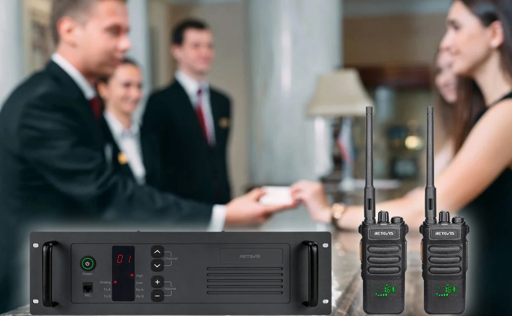 Retevis R1 Repeater System for Large Hotel Communication Solution