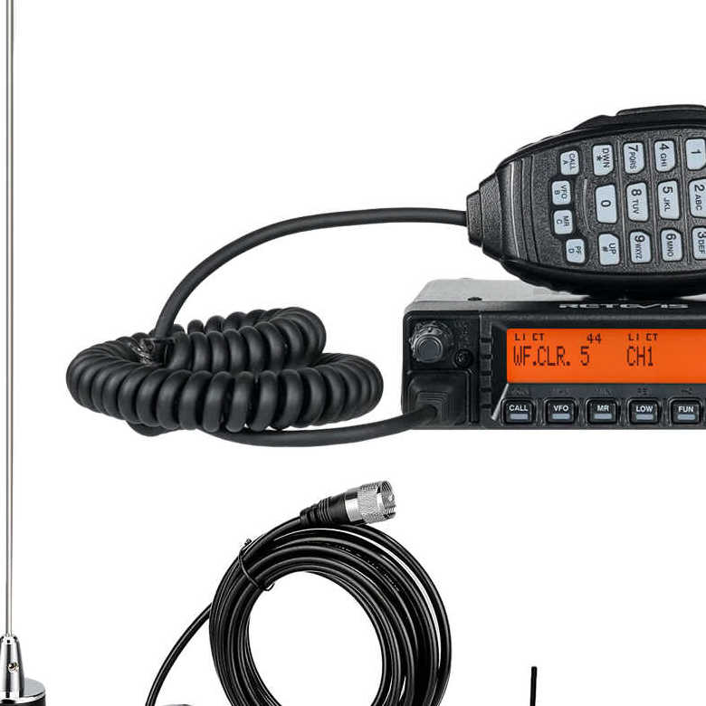 RA87 40W GMRS Mobile Radio with Dual Band NGP Antenna