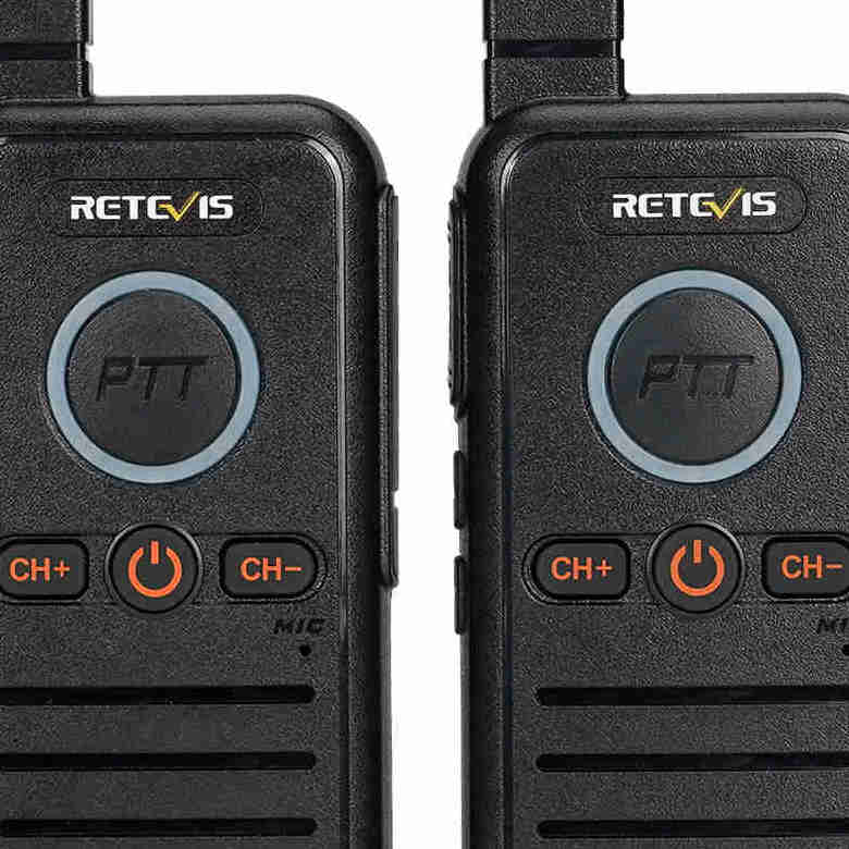 Retevis RB45 FRS Radio | License-Free | USB-C Charging | Dual PTT | 1100mAh Battery | Emergency Alarm