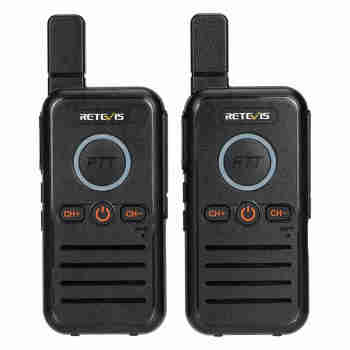 Retevis RB45 FRS Radio | License-Free | USB-C Charging | Dual PTT | 1100mAh Battery | Emergency Alarm