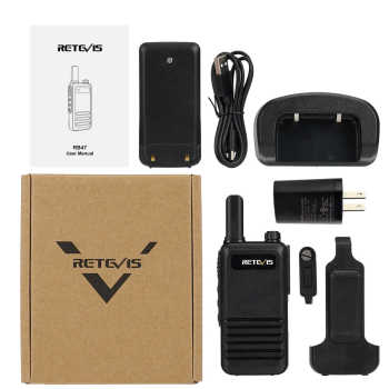 Retevis RB47 FRS Radio | License-Free | IP67 Waterproof | 1000mAh Battery | USB-C Charging | Ultra-Thin Design