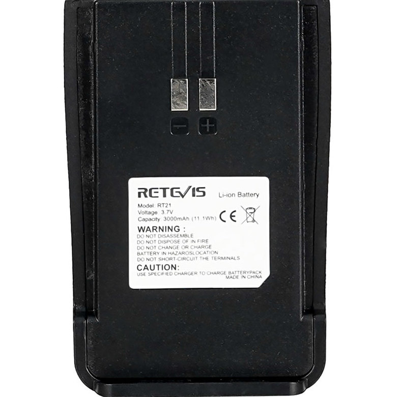 3000mAh 3.7V high-capacity Rechargeable Li-ion Battery for Retevis RT21