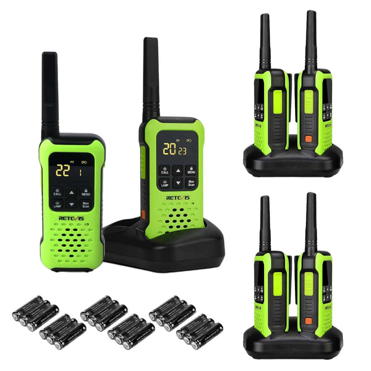 Retevis RT49P FRS NOAA Waterproof Two Way Radio (6 Pack)