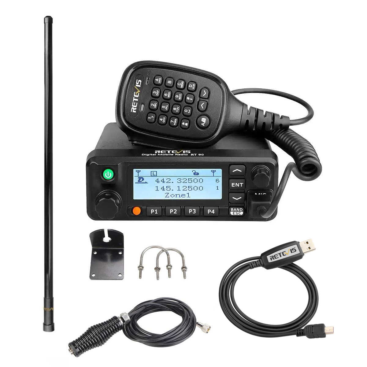 DMR Mobile Radios and Fiberglass Radome Antenna Kit