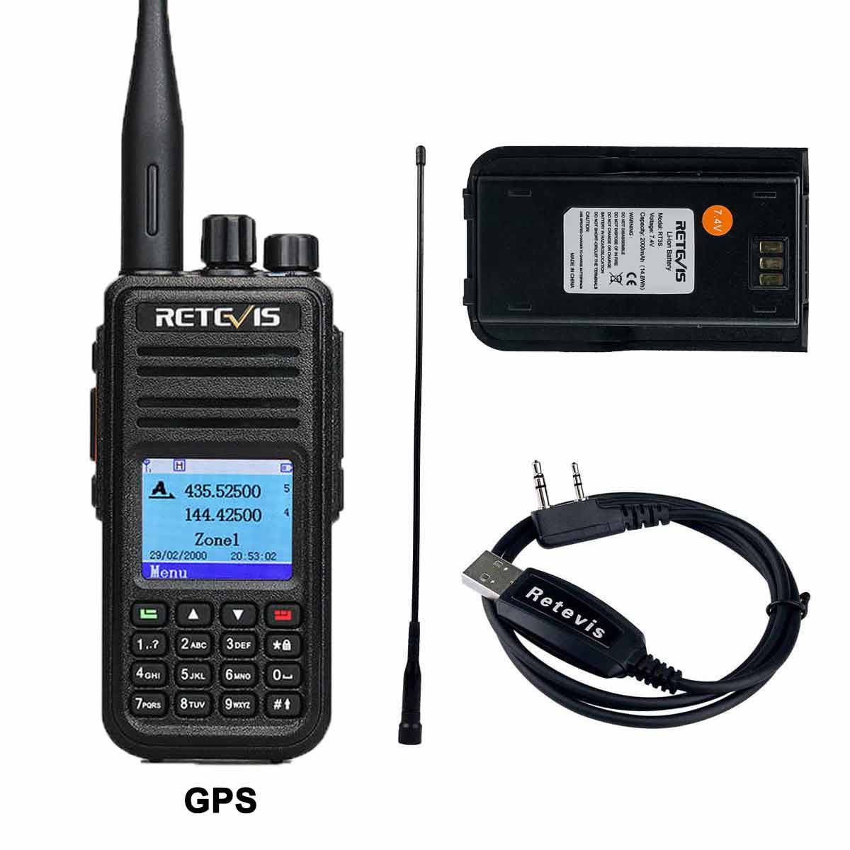RT3S Radio and  Cable / LongAntenna / SpareBattery Bundle