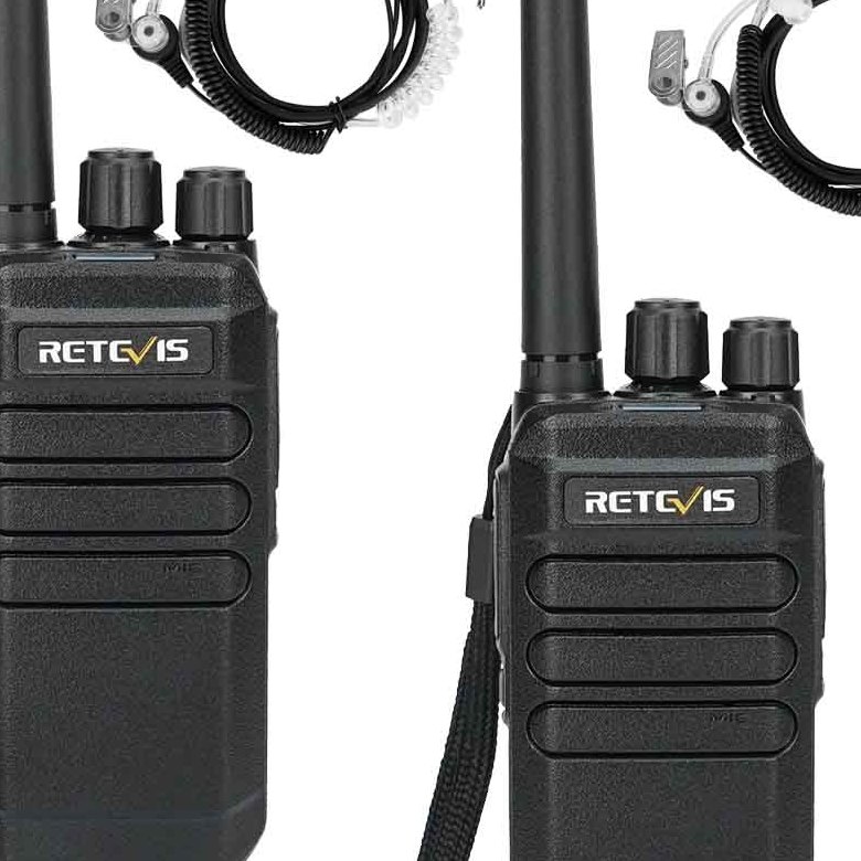 Retevis RT40 PMR446 DMR Radio with Earpieces | License-Free | 2000mAh Li-ion Battery | Digital and Analog Mode | 48 Channels