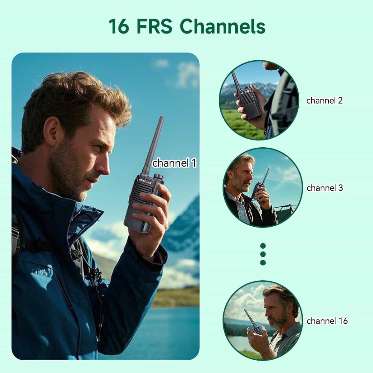 RT47 Waterproof Rugged License-Free Radio (20 Pack)