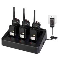 RT48 IP67 Waterproof Rugged Two Way Radio 6Pack+6 Way Multi Unit Charger