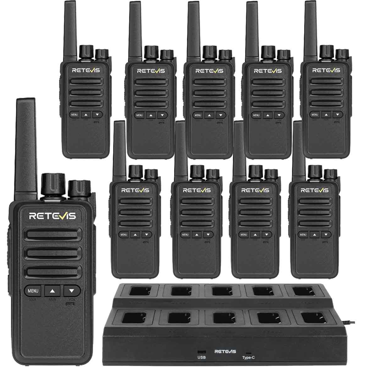 Retevis RT68B Rugged Rechargeable Business Radio Bundle Wholesale