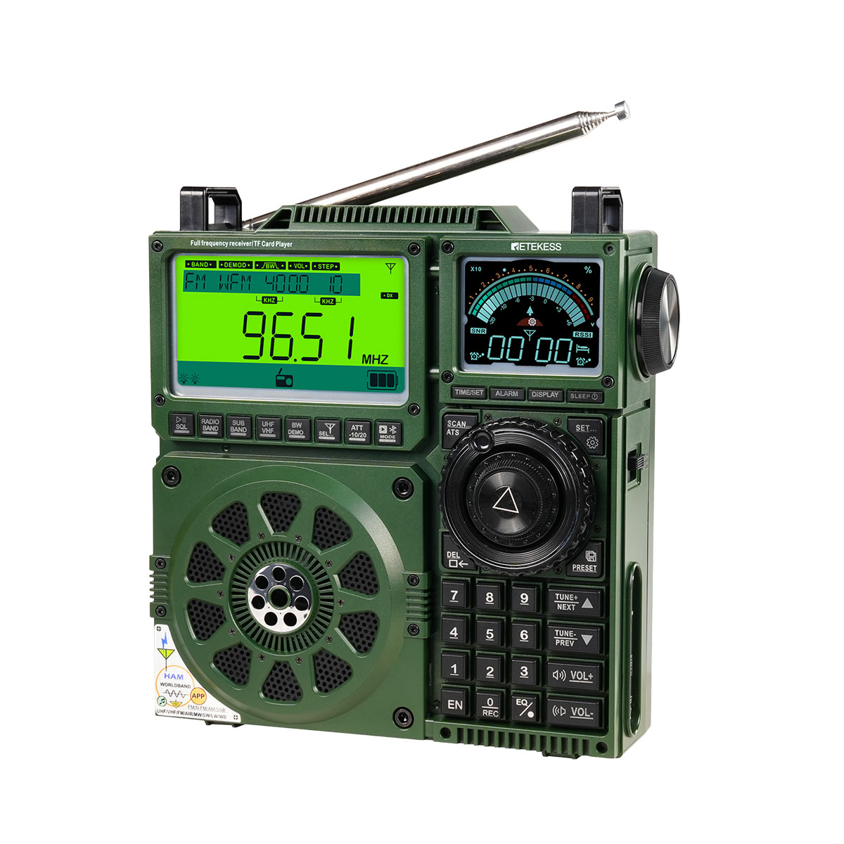 TR113 Full-band HAM Radio with APP Control, TF and More