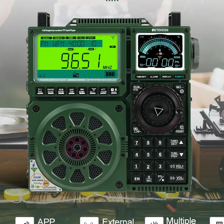 TR113 Full-band HAM Radio with APP Control, TF and More