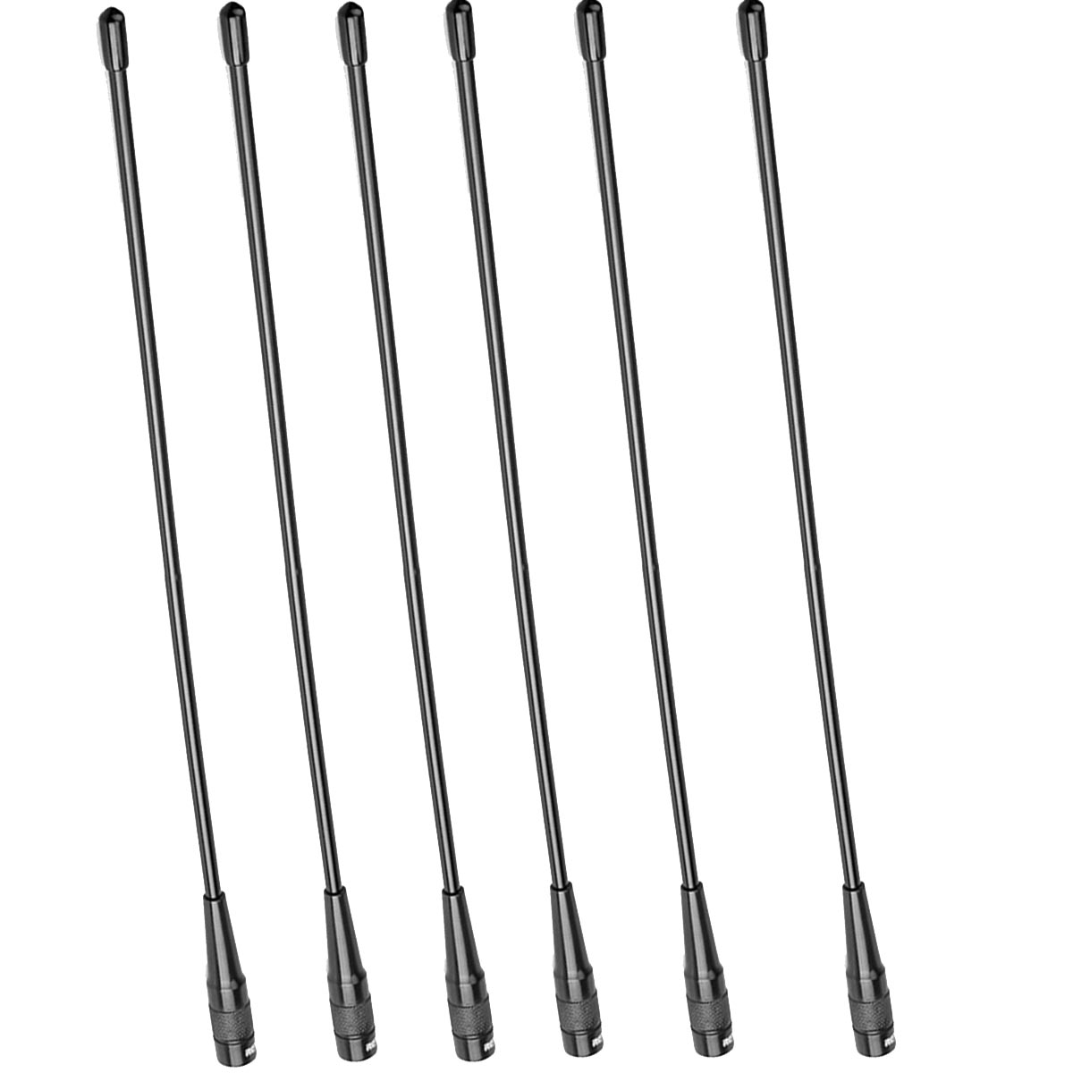 HAM Radio 14.8 inches SMA-M 136-174MHz 400-470MHz Antenna (6 Pack)