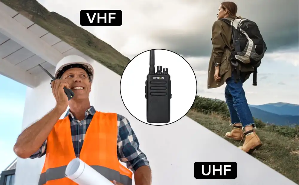 The differences between UHF and VHF frequencies and radios
