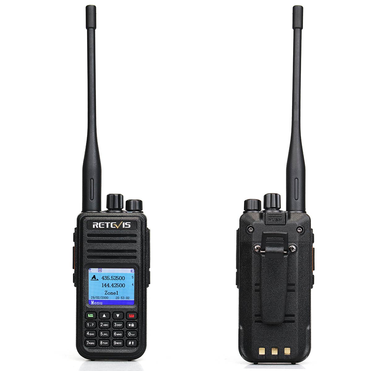 RT3S 5 Watt GPS FPP Dual Band DMR Radios  with Earpiece (50 PCS)