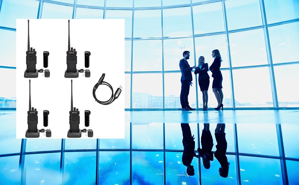 Retevis newest business walkie talkies in a 4-pack