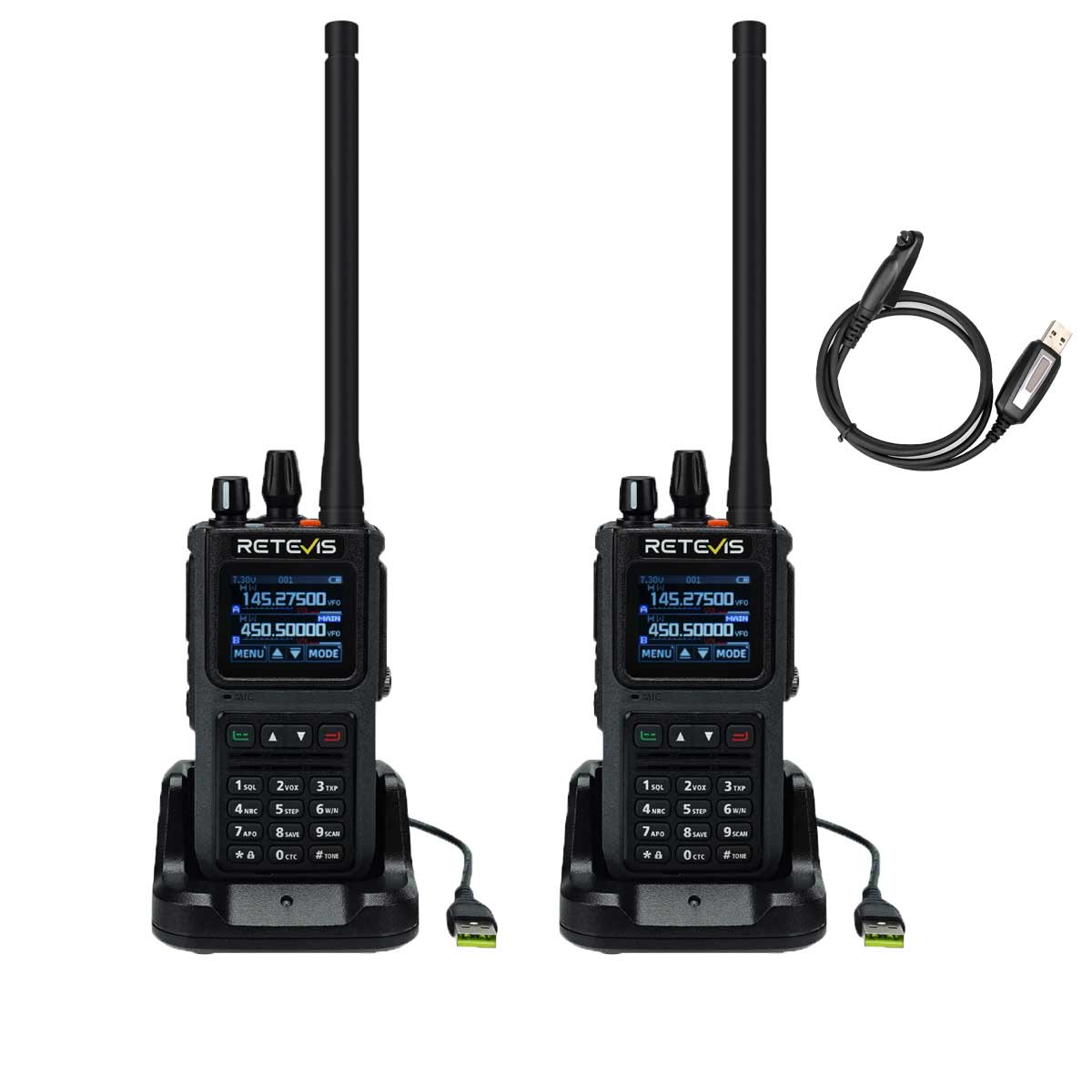 Retevis C1  Waterproof Noise Reduction HAM Radio with Group Call and Remote (local) alarm 2 Pack