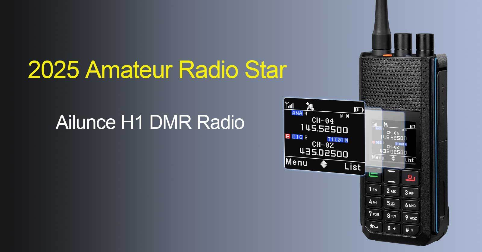 2026 Amateur Radio Star Product: Ailunce H1 DMR Radio