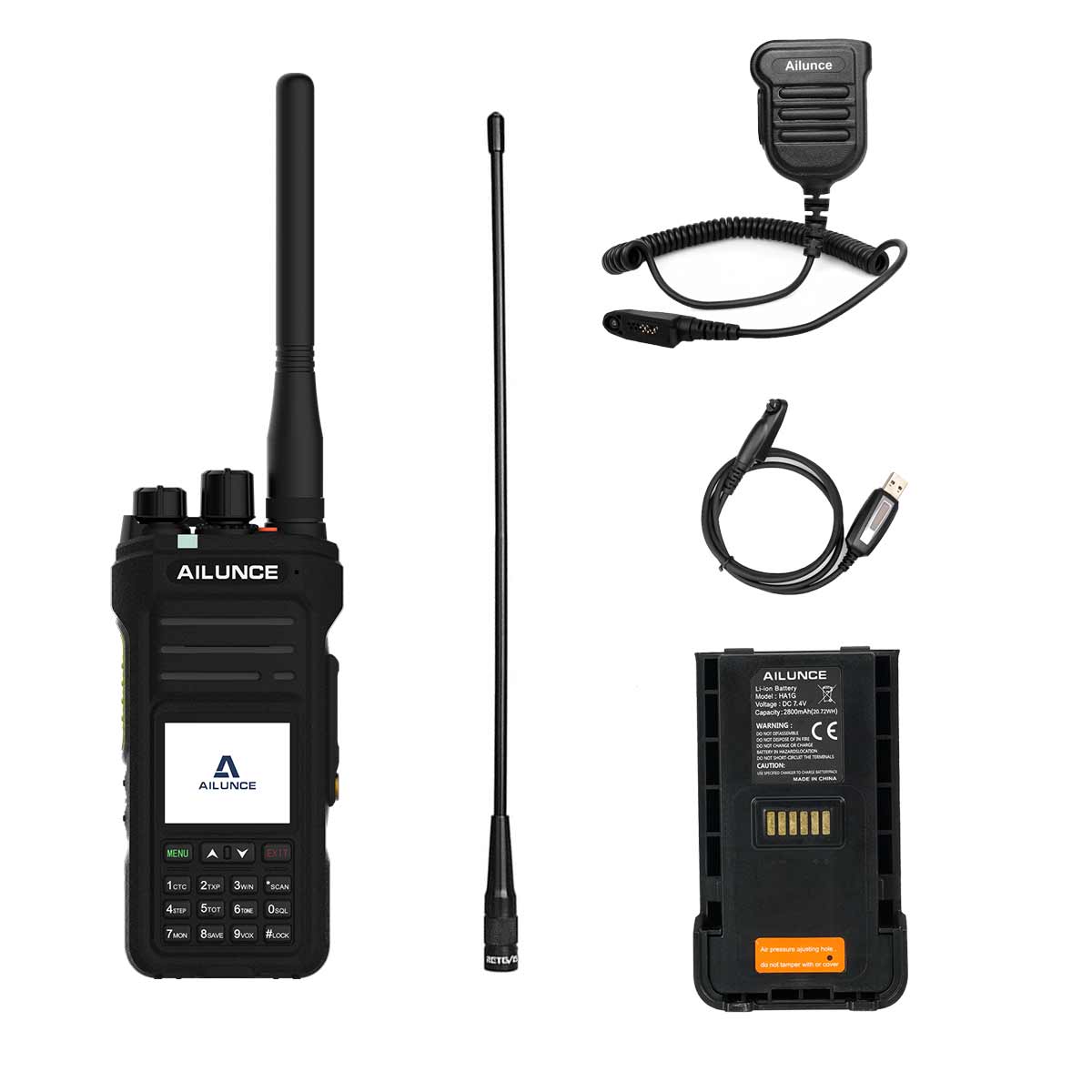 Retevis HA1G 5W Rugged Waterproof GMRS Analog Walkie Talkie Bundle