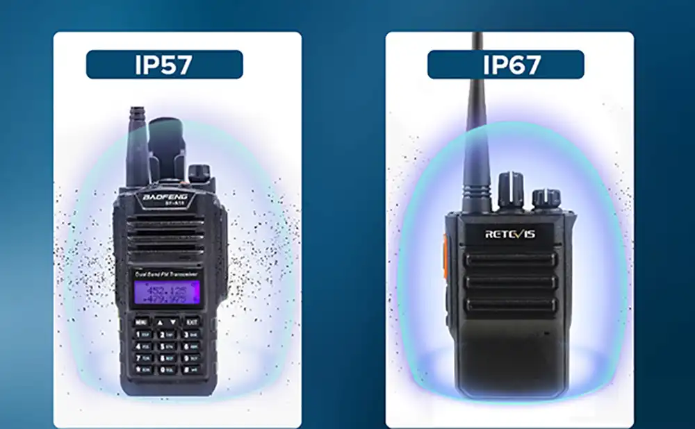 What is IP57 or IP67 standard on two way radio？