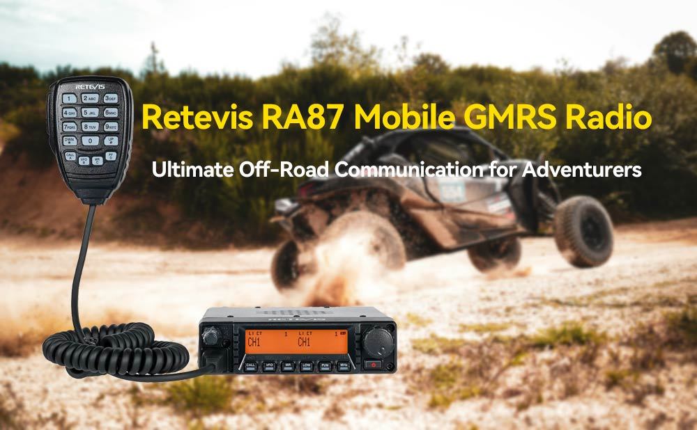 Retevis RA87 Mobile GMRS Radio: Ultimate Off-Road Communication for Adventurers