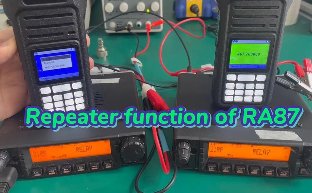 How to set up the repeater function of RA87?