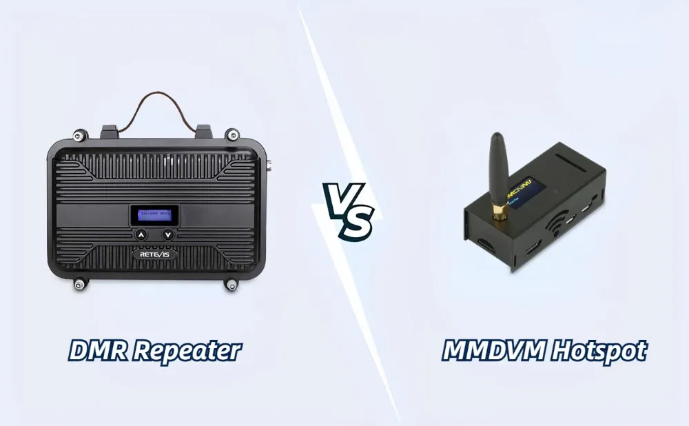 Retevis DMR Repeater RT97P vs MMDVM Hotspot 