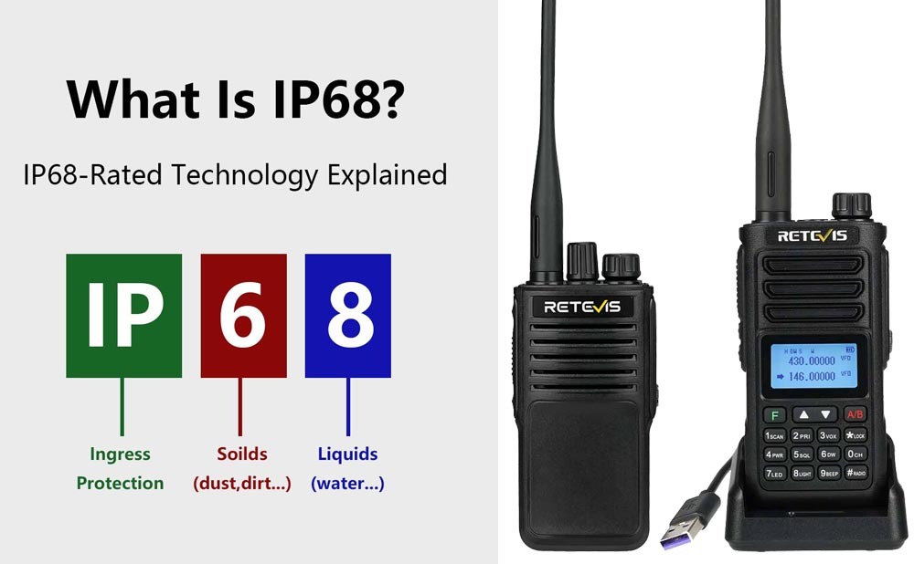 Retevis IP68 Waterproof Two-Way Radios: RA89 and P62