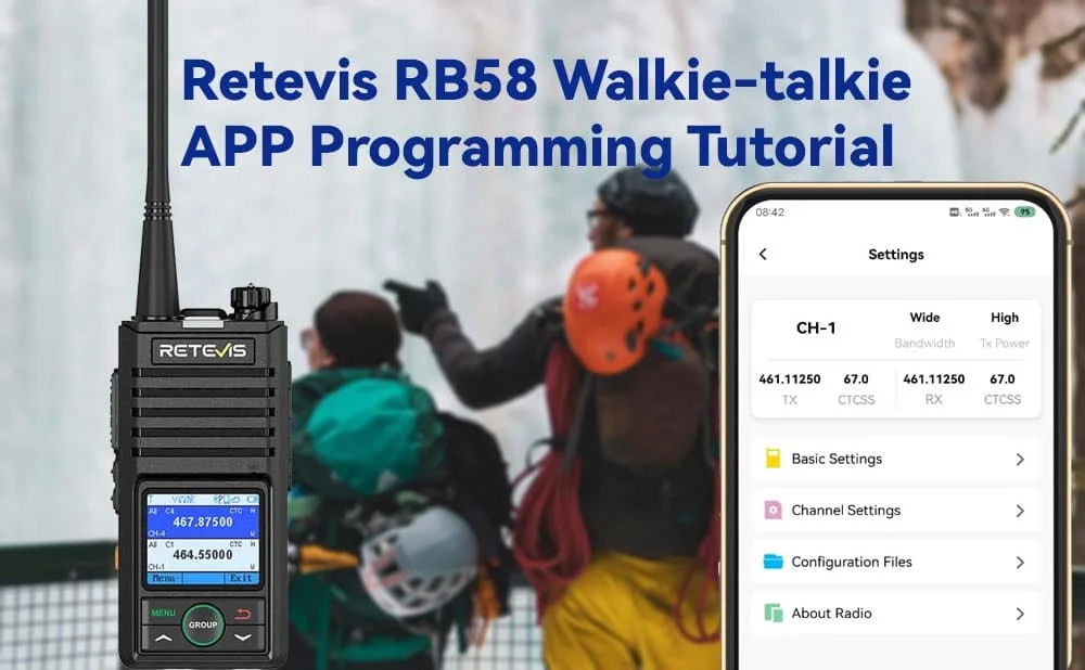 Retevis RB58 Walkie-talkie APP Programming Tutorial